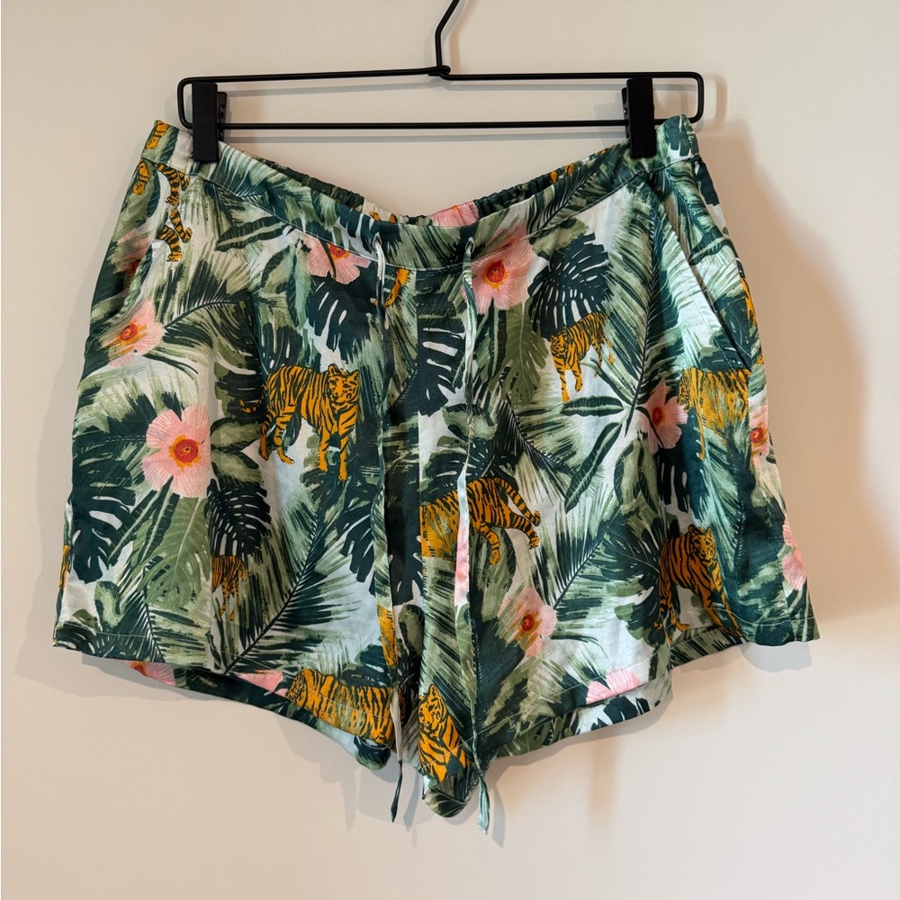 Cynthia Rowley Tropical Print Women PJ Shorts